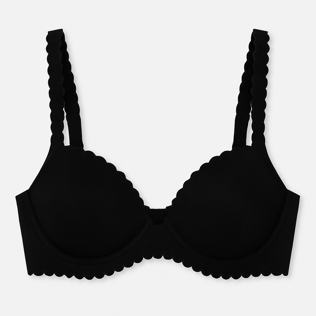 DIM, Black Scallop Bra
