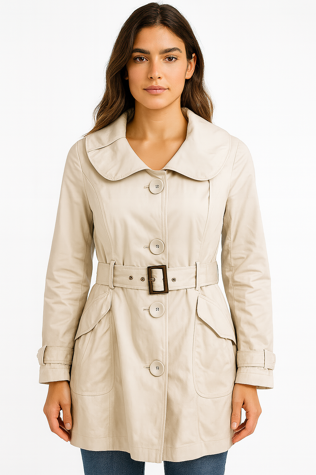 Hild Rief, Coat Wrinckle Beige