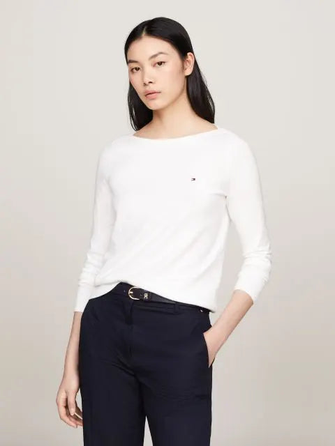 Tommy Hilfiger Jersey Stitch Boat Sweater, Strl M