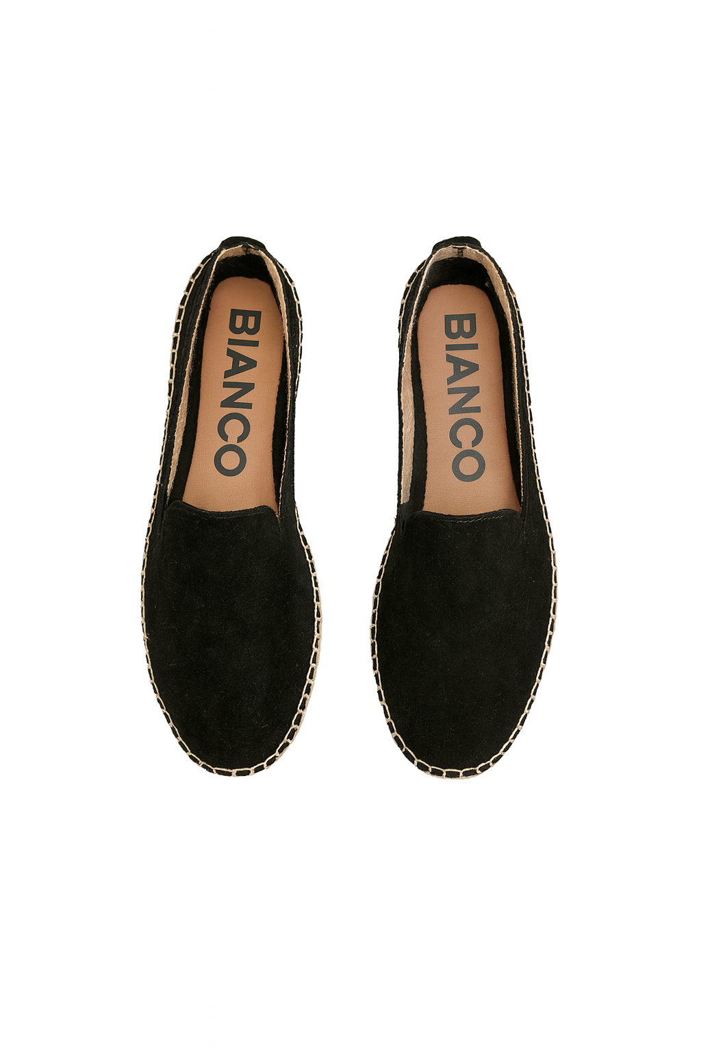 Bianco - Basic Espadrilles Black Suede