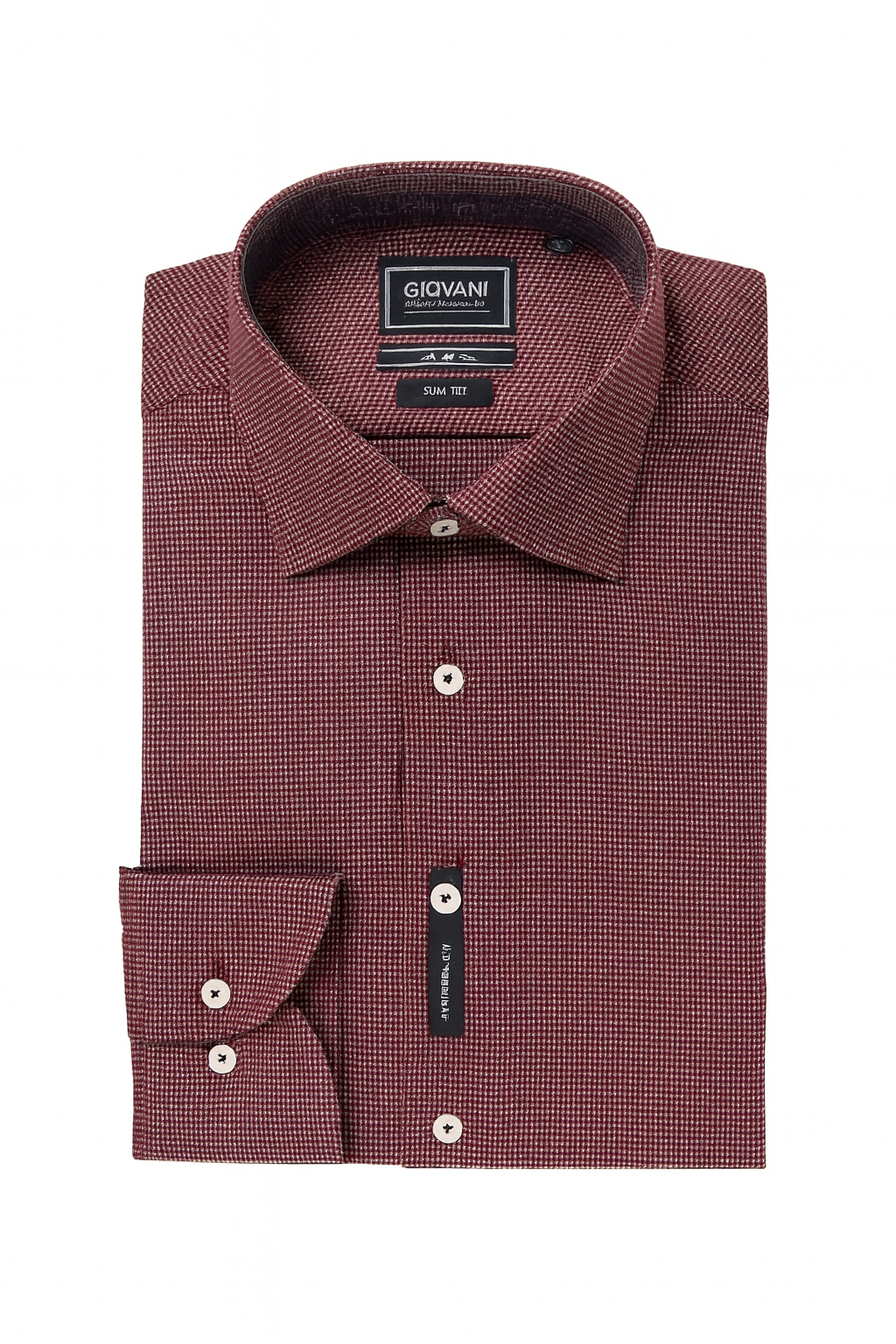 Giovani - Purple Cotton Shirt