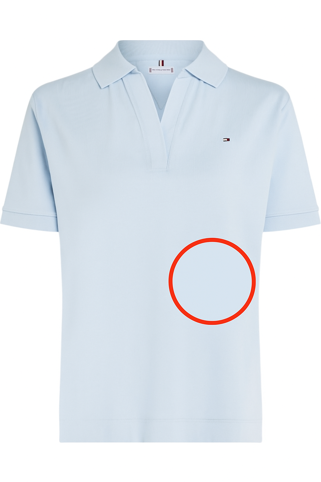 Tommy Hilfiger Pikè- t-skjorte - Lys blå, Strl XL (B-vare)