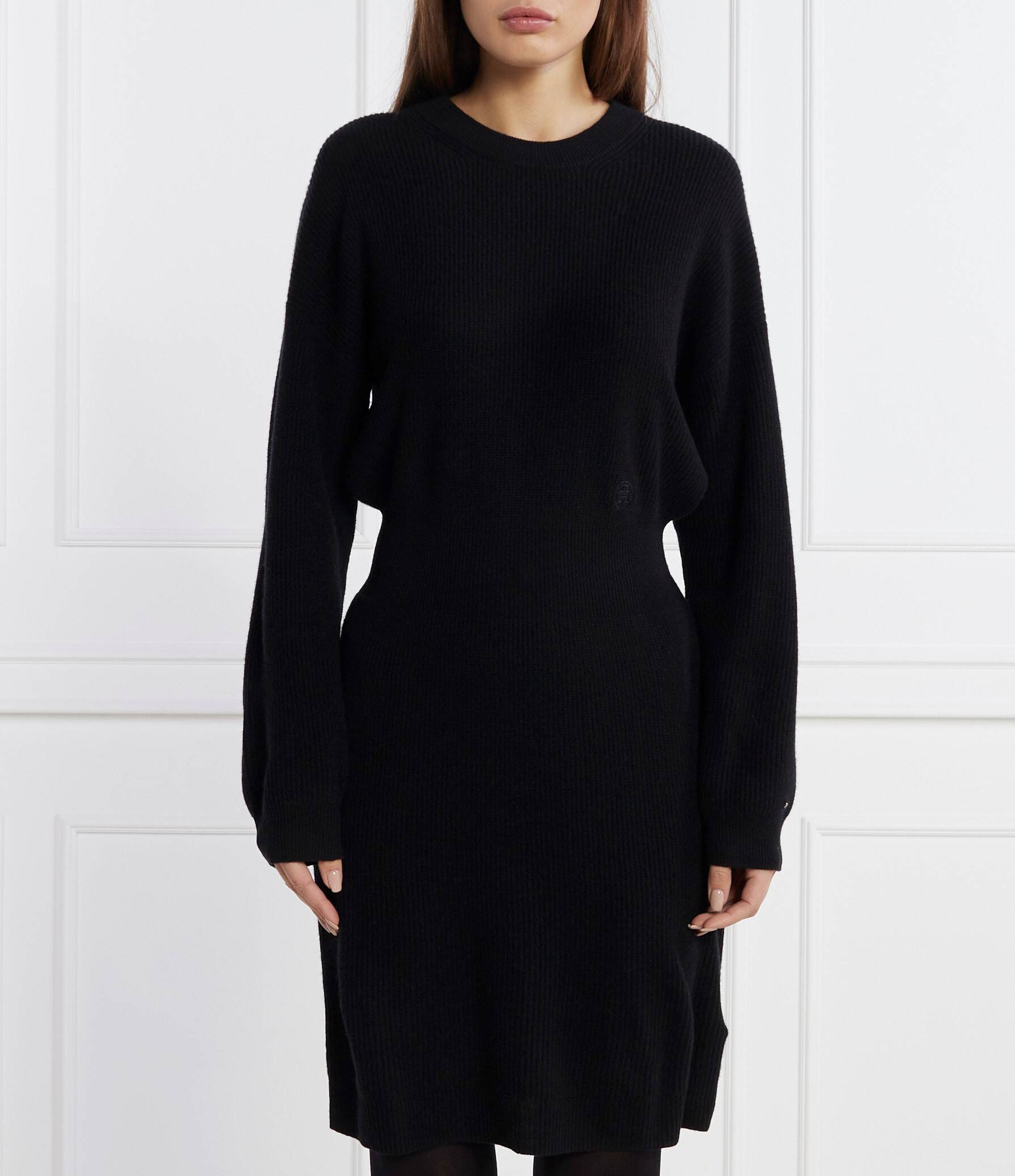 Tommy Hilfiger Woolen dress - SMD WOOL CASH WAISTED DRESS