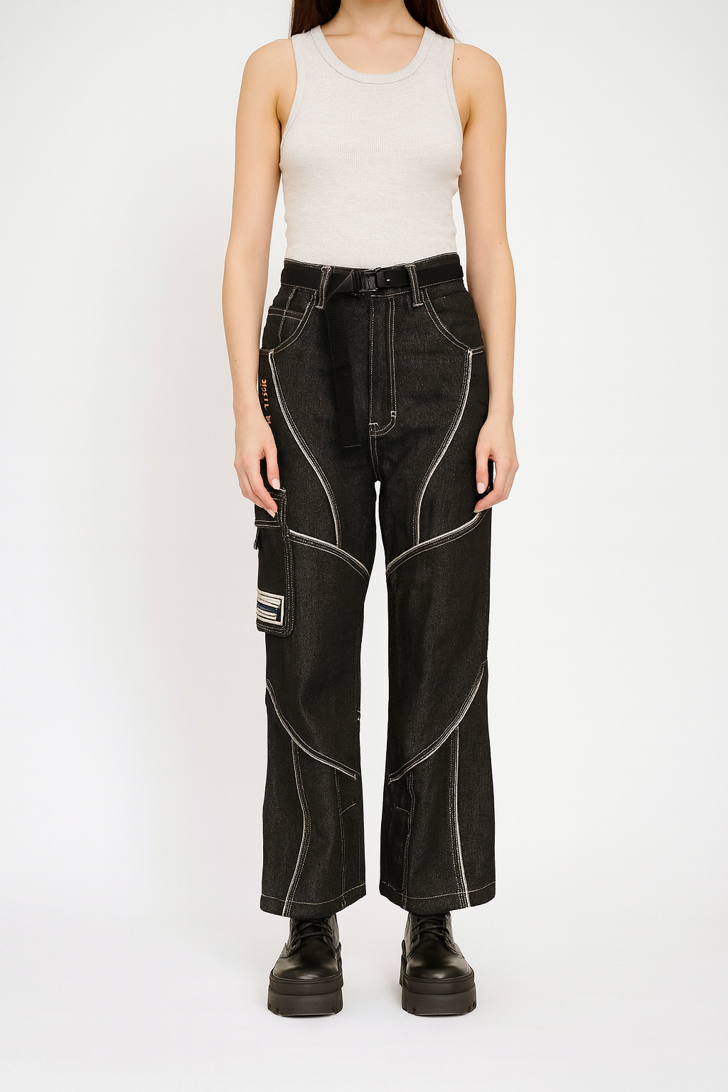 FUZ Jeanz Cargo Denim, strl 10 (B-vare)
