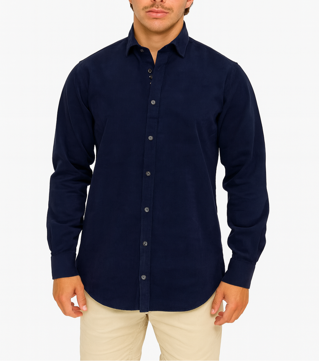 Giovani - Girardi Cord Shirt Blue