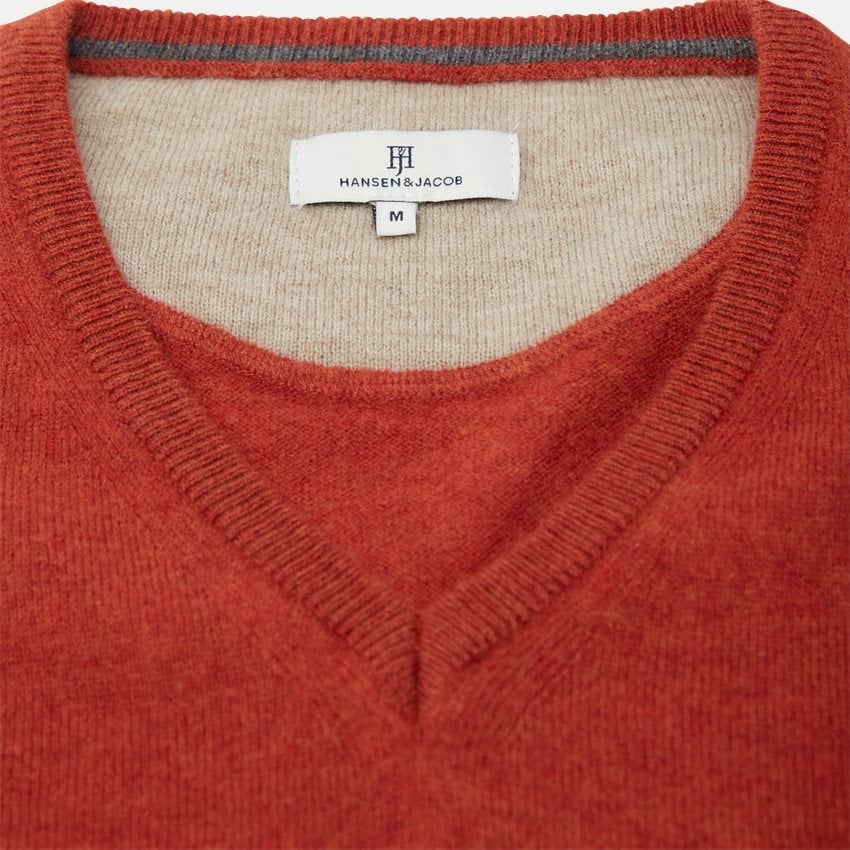 Hansen og Jacob - Cotton V neck, Strl: XL