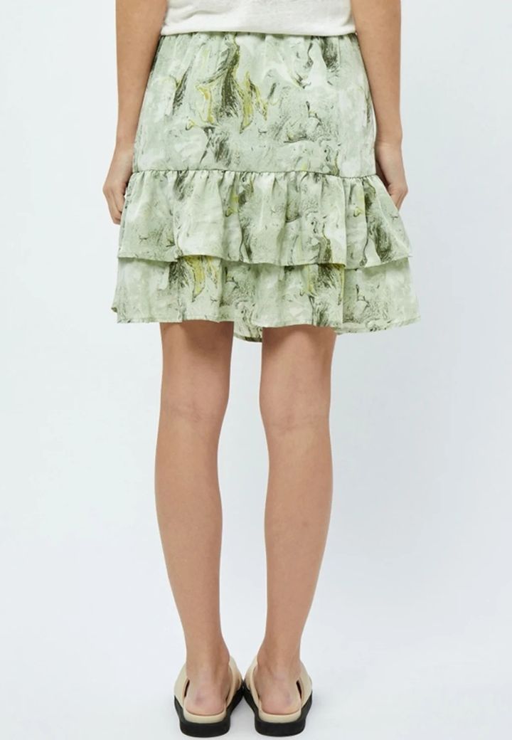 Minus, Marisola Short Skirt – Green Mint Stripe