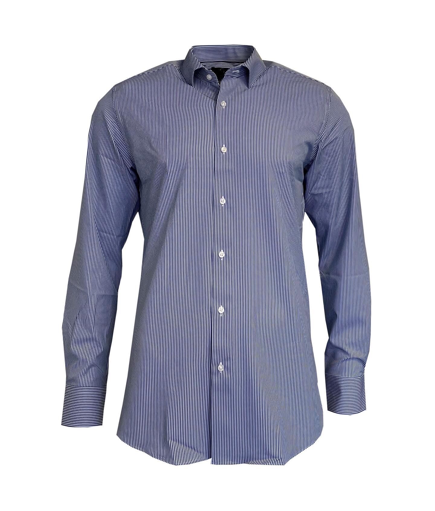 Giovani - Dapresi Stretch Shirt Blue Stripe