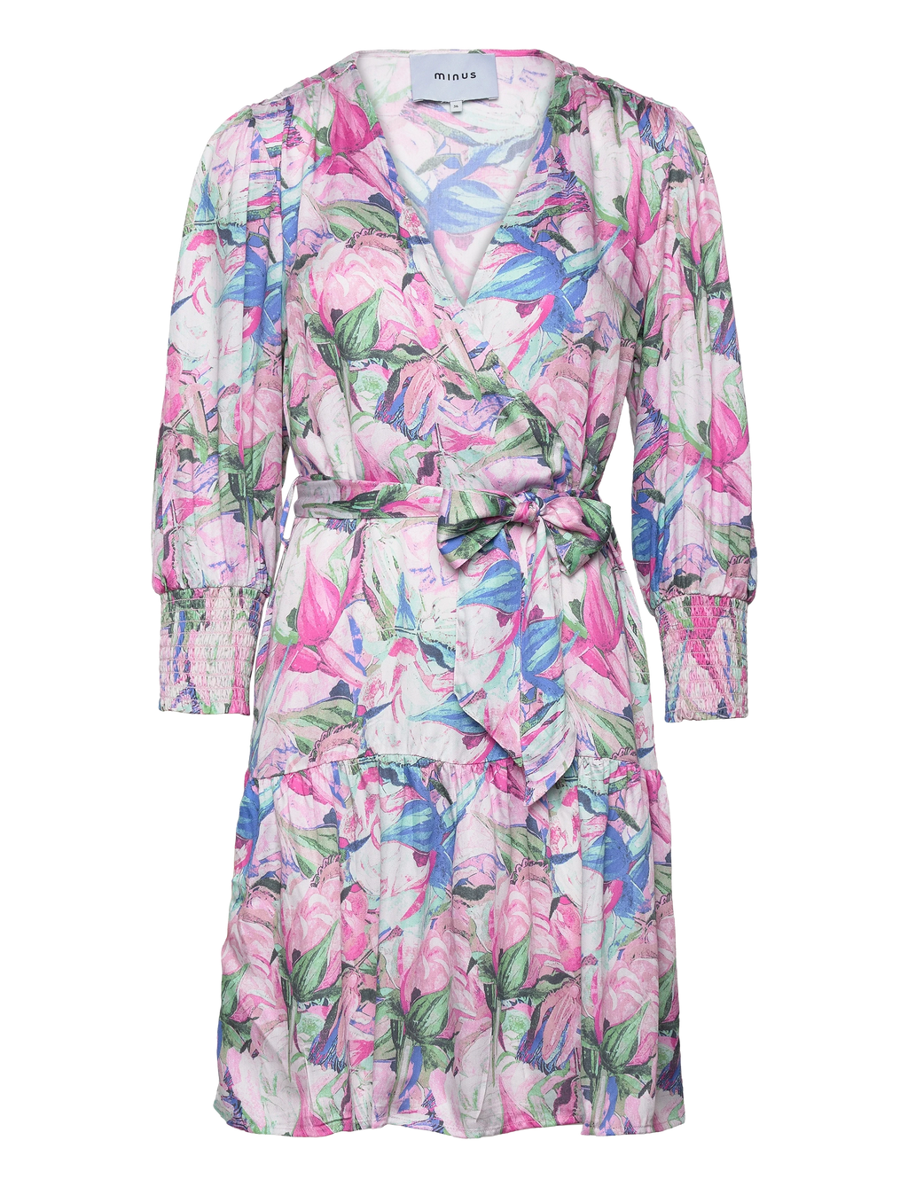 Minus Mercy Short Dress - Super Pink print
